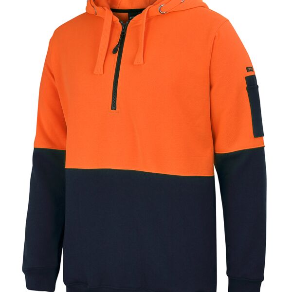 JB's Wear Hi Vis 1/2 Zip Hoodie Thumbnail