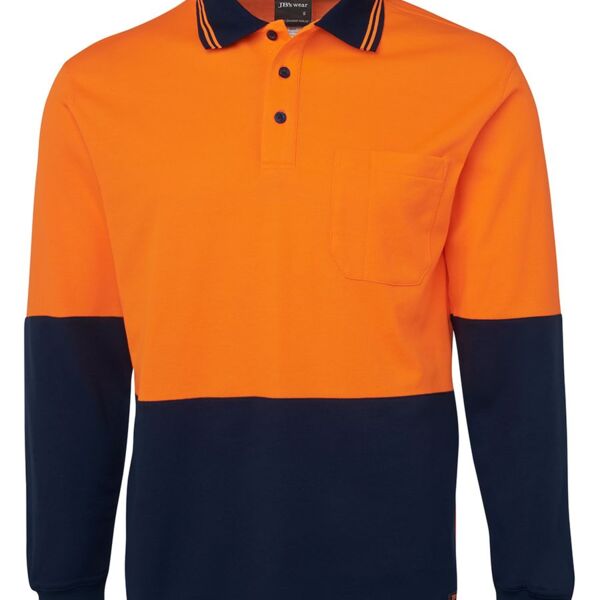 HI VIS L/S Cotton Back Polo Thumbnail
